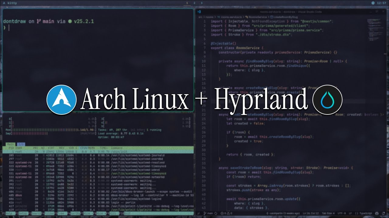 O Melhor Setup de Desenvolvimento de Software com Arch Linux + Hyprland ...