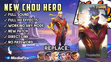 New Script Skin Chou Dawning Stars No Password | Full Voice & Effects | Full Review