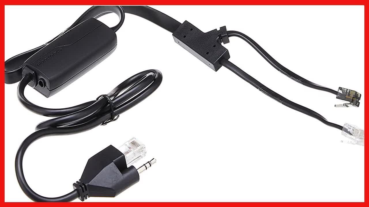 Plantronics 38350-13 APC-43 Electronic Hook Switch Adapter, Black