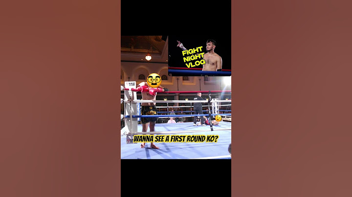 "LIGHTS OUT! Watch as I catch a first-round KO in my fight night vlog! #FightNight #KO #Vlog