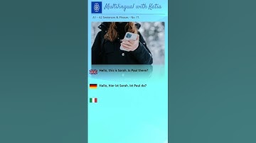 A1 - A2 Phrases - No. 71 (English, German, Italian)