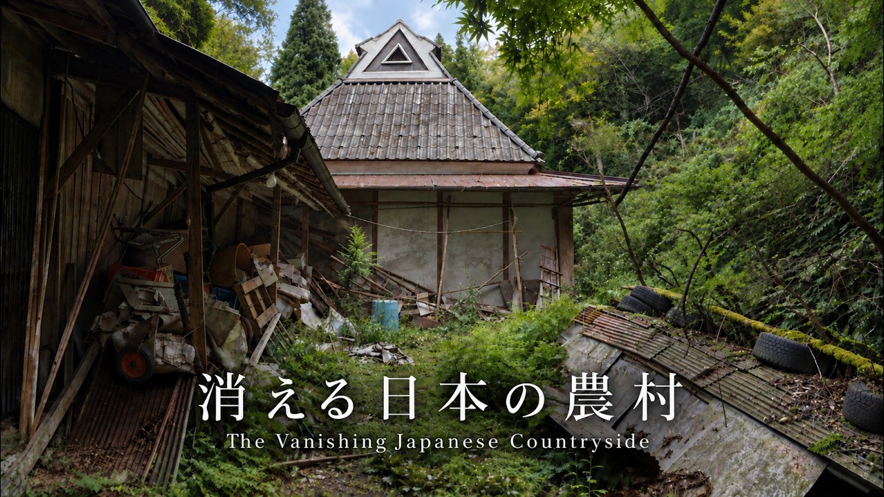 空き家に飲まれる農村、消える昭和と変わる日本 Rural settlements