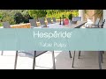 Dcouvrez notre table de jardin extensible pulpy gris quartz  mobilier de jardin hespride