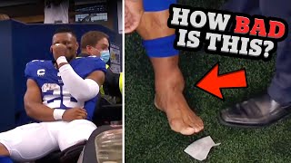 Saquon Barkley Ankle BLOWS UP After Injury  Doctor Explains What Happened