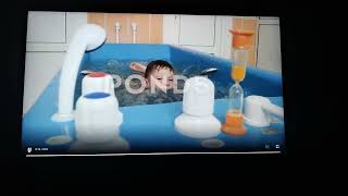 Baby Boy 👦 Is Taking A Bath 🛀 with Bubbles. Jacuzzi Bubble Bath Procedure.Video