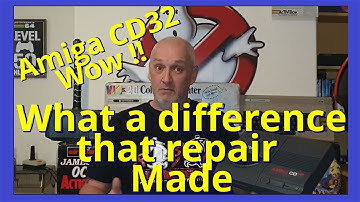 Commodore Amiga CD32 Laser replacement & full change of all the capacitors