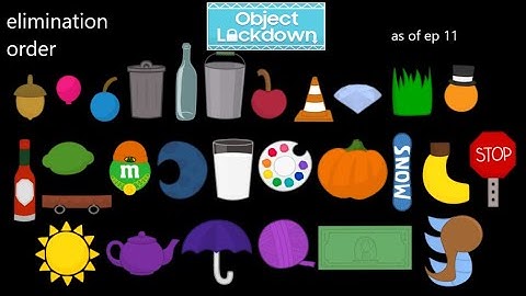 Object Lockdown Elimination Order as of Episode 11