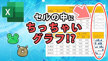 【Excel】スパークラインの使い方！セルに埋め込むグラフ