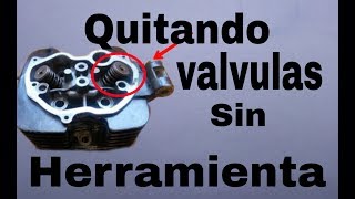 Como quitar o poner las VALVULAS de tu MOTO de forma casera ,osea a golpe limpio