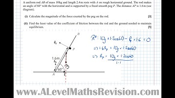 Moments in Two Dimensions Ladder Problems [Yr 2 Mechanics]