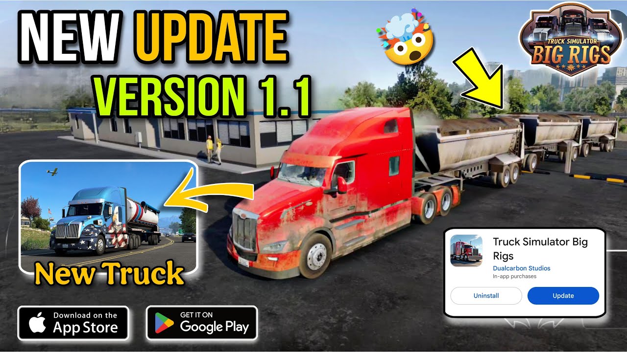🚛 NEW UPDATE RELEASED : v.1.1 🚛 Truck Simulator : Big Rigs || G Force ...