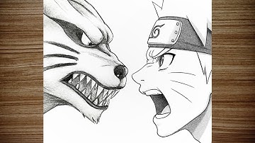 How to Draw Naruto and Kurama in Six Path Sage Mode | Step-by-Step Anime Art for Beginners