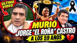 Play video: Murió Jorge “Roña” Castro: adiós a una leyenda del boxeo argentino