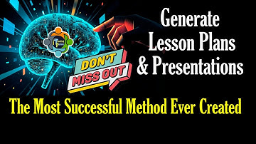 Generate Lesson Plan and Presentation - Mind Blasting