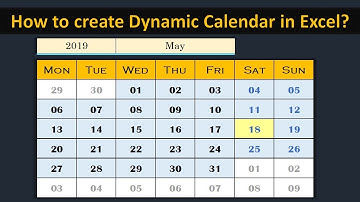 Creating Dynamic Calendar in Worksheet (No Macro) - Simple and Easy