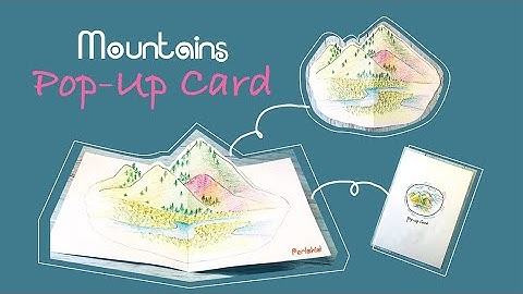 Mountain Pop up card I Perlakid