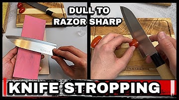 No Stones? No Problem – Get Your Knife Scary Sharp 🔥🔪 - Knife Stropping How To