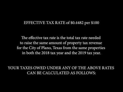 Texas Tax Chart 2019