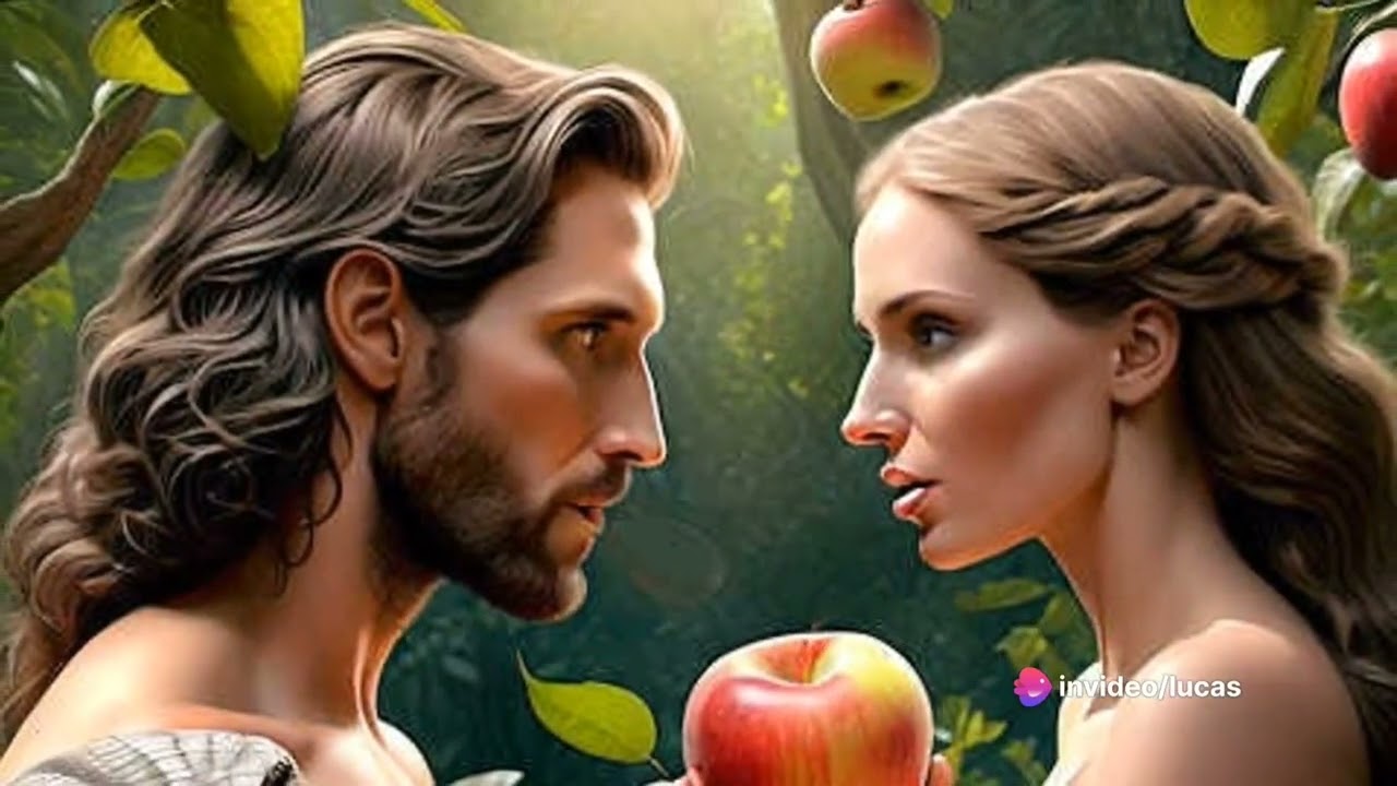 Сексуальная Ева залезла на корни дерева
