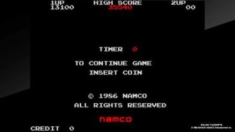 Arcade Archives ROLLING THUNDER Game Over