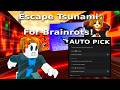 *NEW* Escape Tsunami For Brainrots! Script (PASTEBIN 2026) | AUTOFARM, AUTO PICK UP, AUTO MONEY