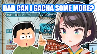 Subaru Asks Her Dad Live if she can Pull More Gacha 【Hololive English Sub】