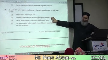 Lecture no 110 A   CAF 1   FAR 1   Sir Nasir Abbas