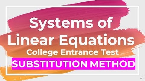 Substitution Method | College Entrance Exam Review Philippines | UPCAT ACET DCAT USTET