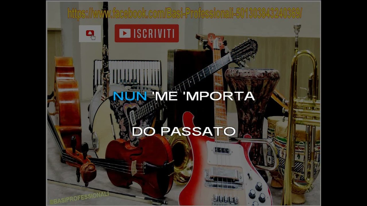 DOMENICO MODUGNO★RESTA CU MME★KARAOKE(NEW VERSION)