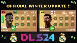 DLS 24 | REAL MADRID PLAYER RATINGS AFTER WINTER UPDATE IN DREAM LEAGUE SOCCER 2024