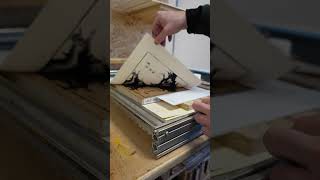 1 - I printed a dragon #woodworking #diy #wood #printing #woodblock #handprinting