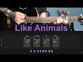 Like Animals BTS Guitar Lesson Tutorial With Chords Tabs And Lyrics 