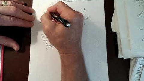 Law of Sines SSA Find Height of Triangle Video 3
