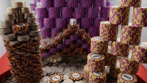 Enorme toreninstorting met hoge limietmuntschuiver