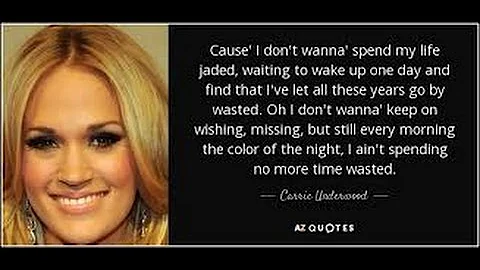 (Karaoke) Wasted by Carrie Underwood