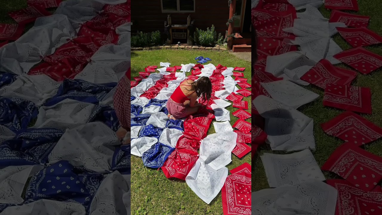 You HAVE to try this 4th of July DIY using bandanas!