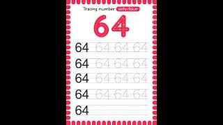Number Tracing 1–100 for Kids ✏️ | Preschool Math #Shorts