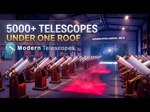 5,000 Telescopes Under One Roof | Massive Warehouse Tour Modern Telescope