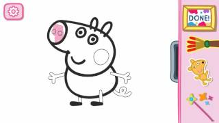 Coloring George (Peppa's Paintbox Gameplay) screenshot 1