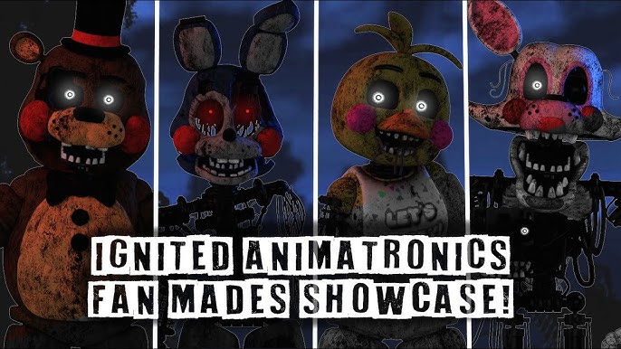 👑 BunZai ❄ on X: C4D - Abandoned FNaF 1 Animatronics - My Concept   / X