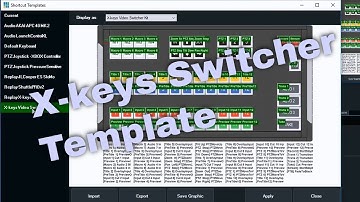 Installing X-keys Video Switcher Template in vMix