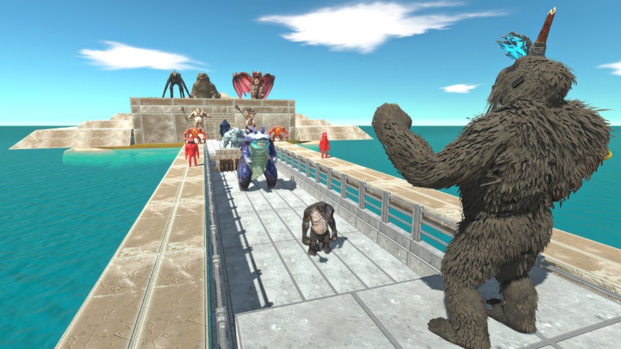 T-Rex in Danger! Kong 2024 Battles Titanus Duog to Save Him!