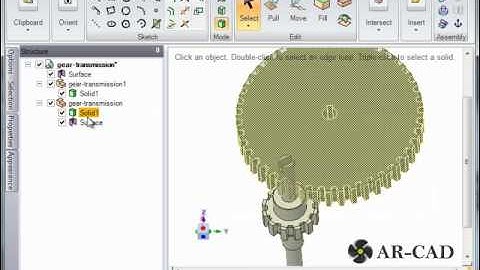 SpaceClaim Tutorial on External Gears: Assembly Conditions: SC-Motion