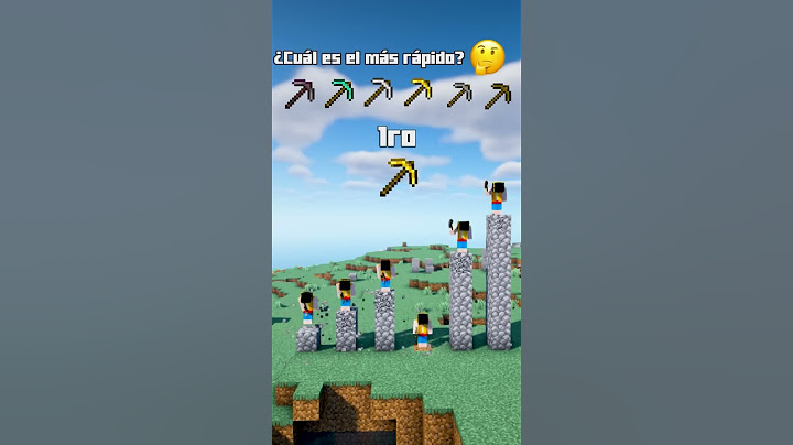 ¿Qué pico de Minecraft es más rápido? #shorts