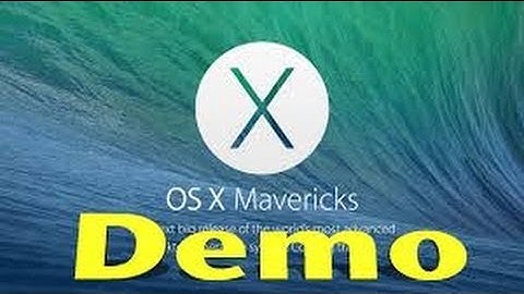Mavericks OS X - Walkthrough
