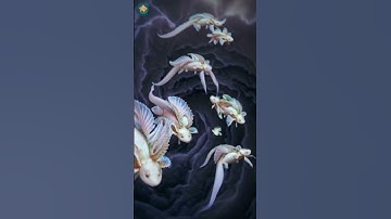 Stunning Mixed-Color Starry Night Axolotls | Beautiful Axolotl Swimming in Vibrant Colors#shorts