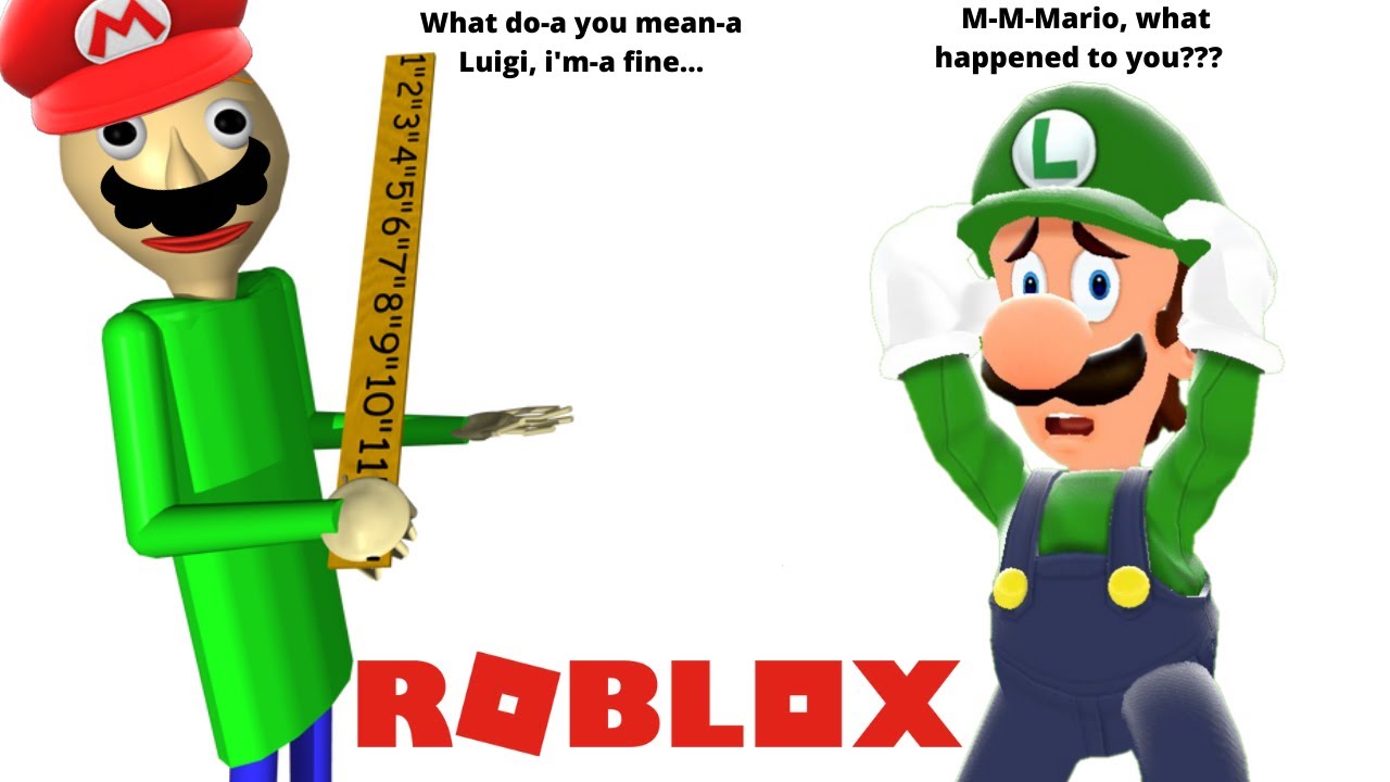 I Played As Mario Baldi Puggy Plays Roblox Baldi S Basics In Rp And Morphs Roblox Youtube - baldis basics in rp and morphs roblox