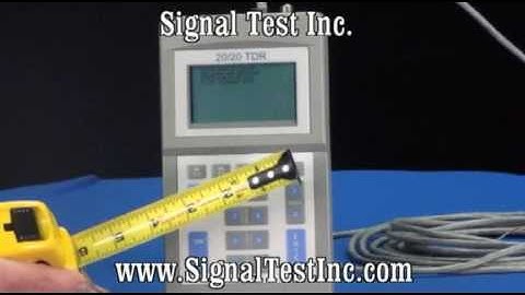 TDR Time Domain Reflectometer Part 4 - TDR Measuring Cable