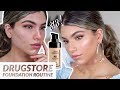 My Foundation Routine for Flawless Skin (Using Drugstore Makeup &amp; Brushes!)