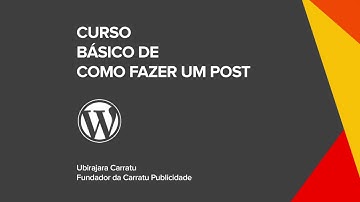 Como criar um post no WordPress